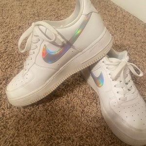 air force 1s with chrome nike check